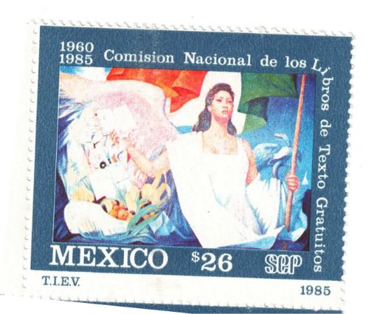 Imagen de ESTAMPILLA NUEVA MEXICANA CONMEMORATIVA DE LIBROS DETEXTO GRATUITOS 1985