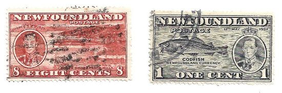 Imagen de ESTAMPILLAS DE TERRANOVA BRITANICA NEWFOUNLAND CORONACION JORGE VI 1937