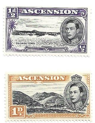 Imagen de ESTAMPILLAS ANTIGUAS DE LAS ISLAS DE ASCENCION EN AFRICA REY JORGE VI NUEVAS 1938
