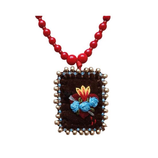 Imagen de Cordel De Luna Collar/pulsera Sagrado Corazón de María 1 pieza