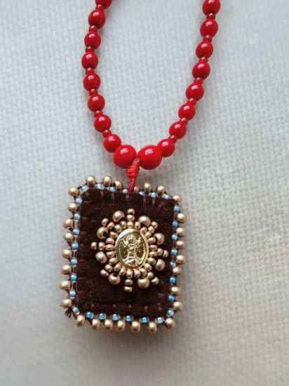 Imagen de Cordel De Luna Collar/pulsera Sagrado Corazón de María 1 pieza