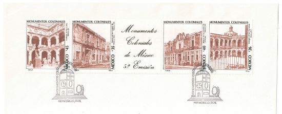 Imagen de SOBRE PRIMER DIA DE EMISION DE ESTAMPILLAS MONUMENTOS COLONIALES 1985