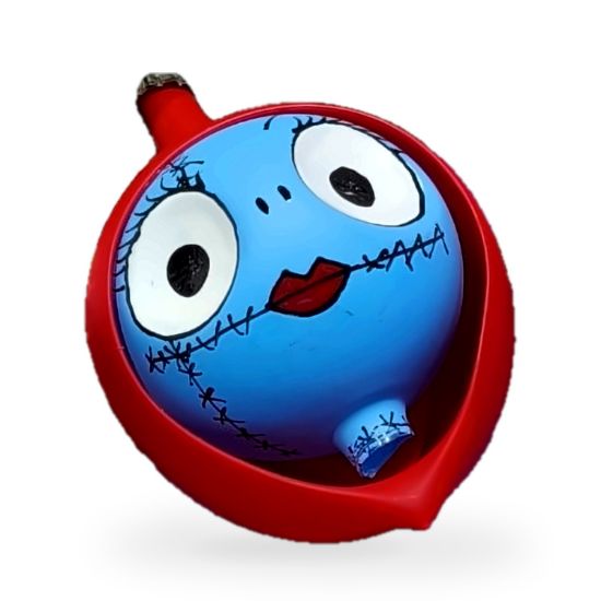 Imagen de Esfera de personaje azul con costuras