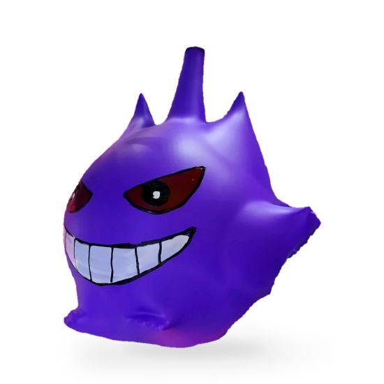 Imagen de Adorno de personaje fantasma morado