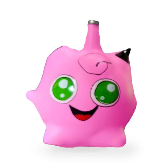 Imagen de Adorno de personaje rosa de ojos verdes