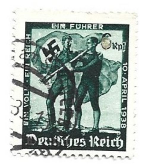 Imagen de ALEMANIA 1938 ESTAMPILLA USADA PLEBISCITO PARA LA ANEXION DE AUSTRIA USADA