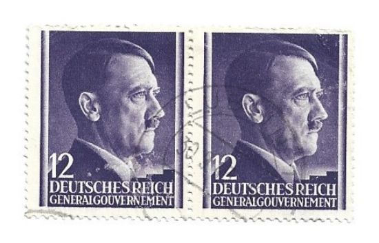 Imagen de ESTAMPILLA GOBIERNO DE OCUPACION ALEMANA EN POLONIA 1941 HITLER USADAS