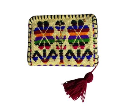 Imagen de Cartera chica artesanal de un cierre 