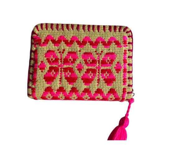 Imagen de Cartera chica artesanal de un cierre 