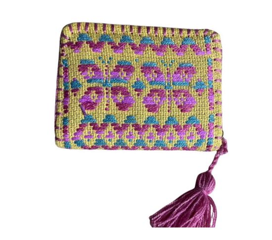 Imagen de Cartera chica artesanal de un cierre 