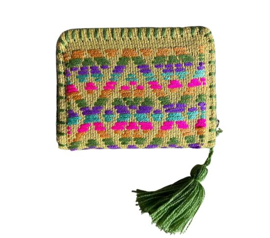 Imagen de Cartera chica artesanal de un cierre 