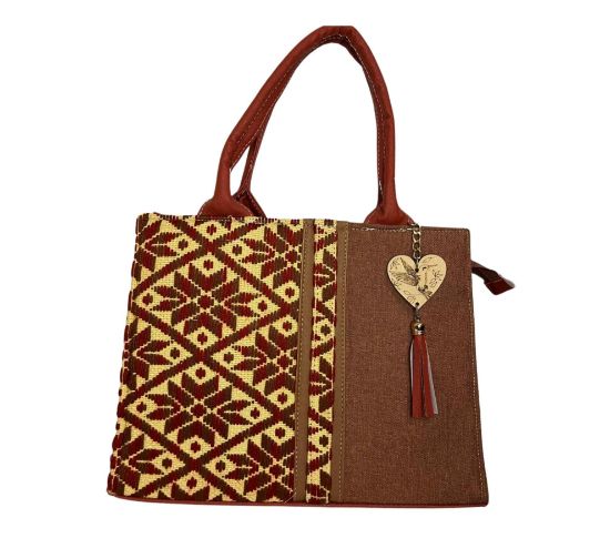 Imagen de Bolsa artesanal con tejido mazahua