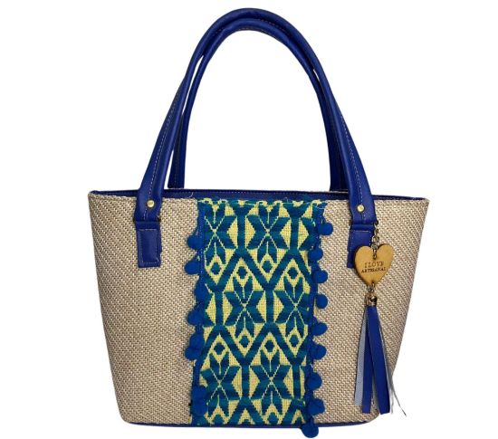 Imagen de Bolsa artesanal con tejido mazahua