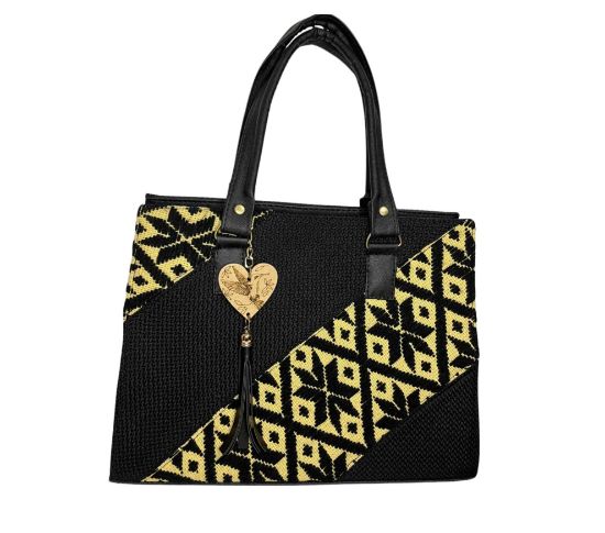 Imagen de Bolsa artesanal con tejido mazahua