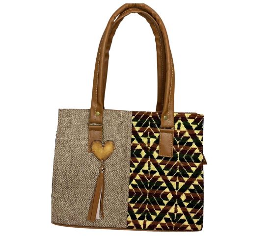 Imagen de Bolsa artesanal con tejido mazahua