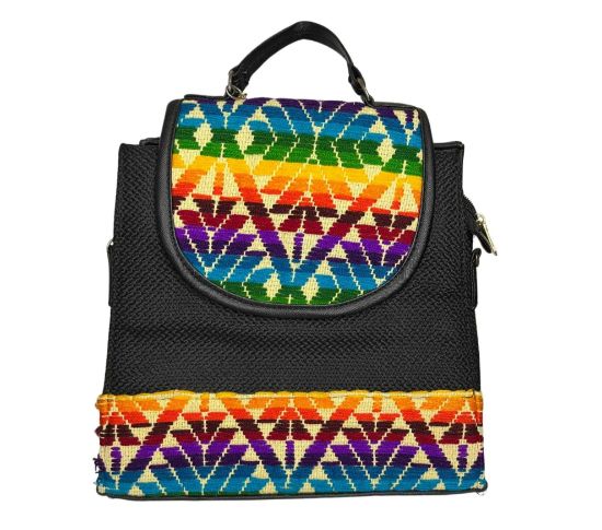Imagen de Bolsa artesanal con tejido mazahua