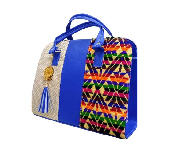 Imagen de Bolsa artesanal con tejido mazahua
