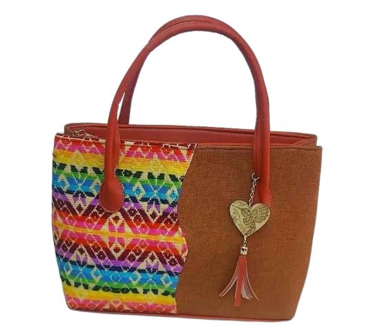 Imagen de Bolsa artesanal con tejido mazahua