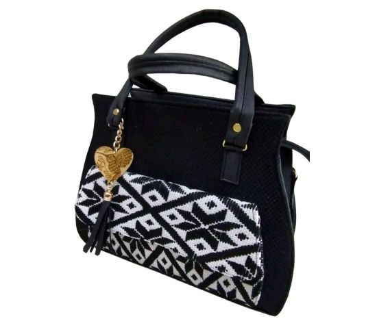 Imagen de Bolsa artesanal con tejido mazahua